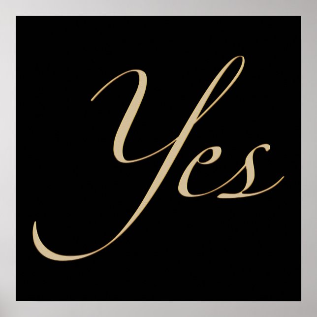 Yes Style III Poster (Front)