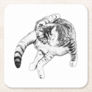 Yes, This Is Comfortable Square Paper Coaster