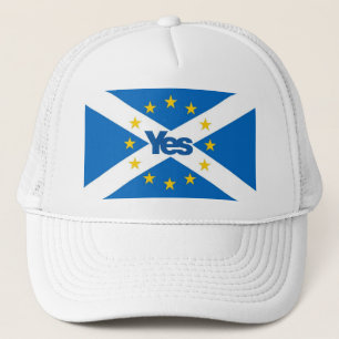 Yes to Independent European Scotland Trucker Hat
