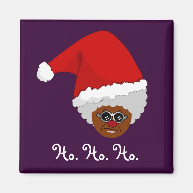 Yes, Virginia, There is a Black Santa Claus Magnet (Front)