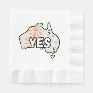 Yes Vote To The Voice Uluru Statement To Parliamen Napkin