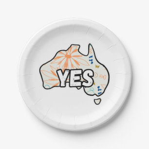 Yes Vote To The Voice Uluru Statement To Parliamen Paper Plate