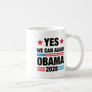 Yes We Can Again Obama 2028 3rd Term Presidential Coffee Mug