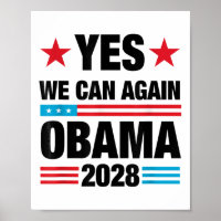 Yes We Can Again Obama 2028 3rd Term Presidential
