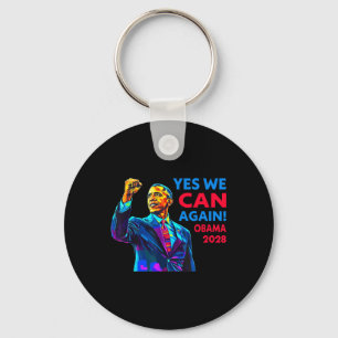 Yes We Can Again Obama 2028 Political Campaign Key Ring
