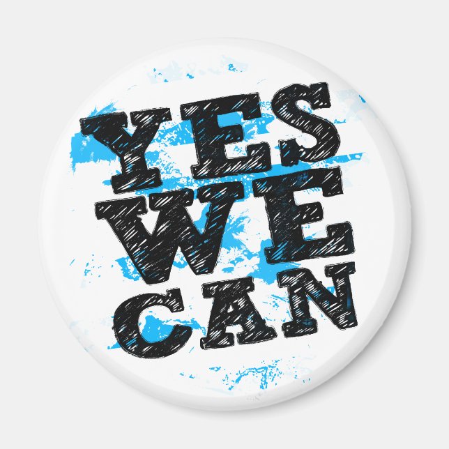 Yes We Can Barack Obama Magnet (Front)