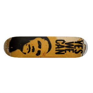 YES WE CAN - BARACK OBAMA Stencil Cardboard sk8 Skateboard