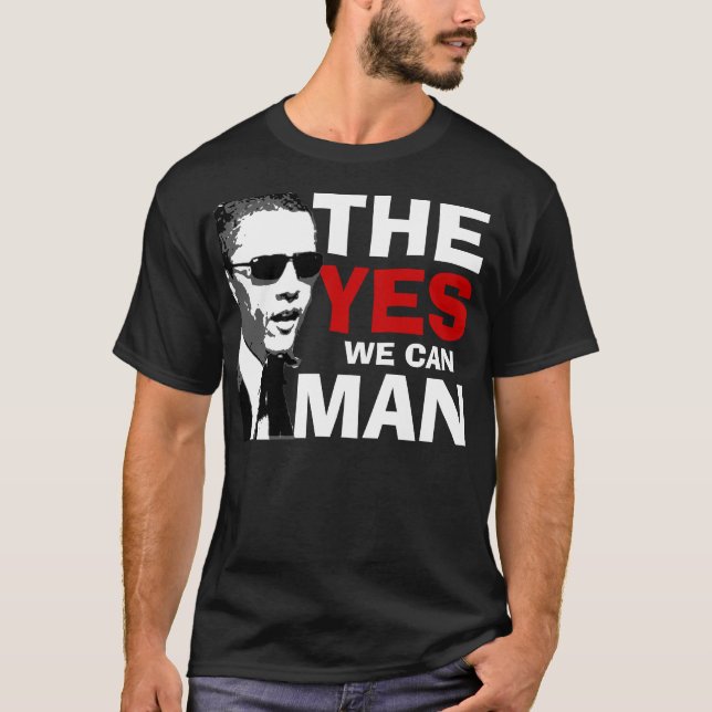 YES WE CAN BARACK OBAMA TSHIRT (Front)