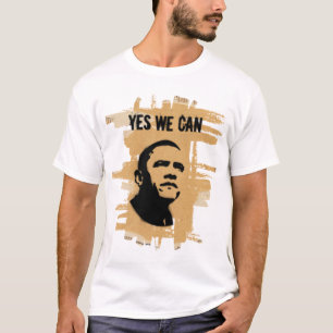 YES WE CAN (both sides) Cardboard stencil W T-Shirt