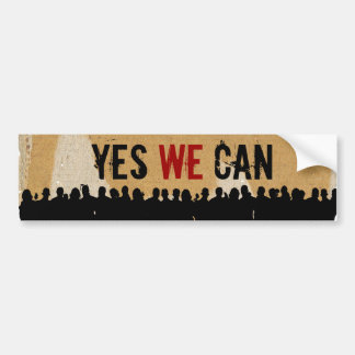 YES WE CAN CB-CR Bump.stick Bumper Sticker