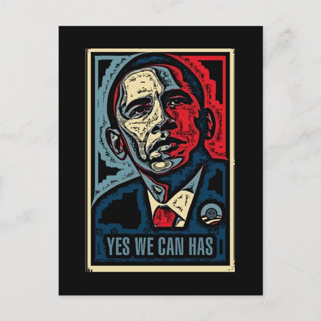 Yes We Can, Has Postcard (Front)