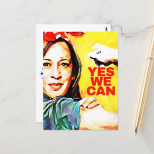 Yes We Can - Kamala Harris Tim Walz Election 2024 Postcard