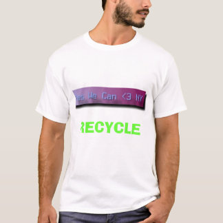 YES WE CAN L3 NY, RECYCLE, SKY WHEEL - Customised T-Shirt