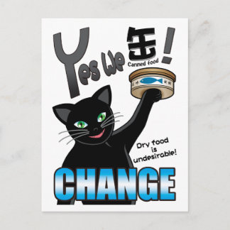 Yes we can(ned food)! postcard