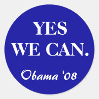 YES WE CAN., Obama '08