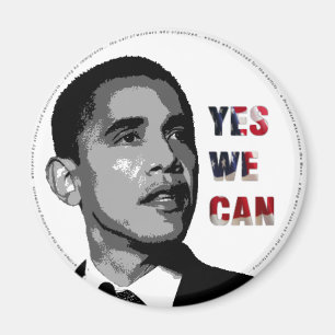 Yes We Can - Obama Political Magnet