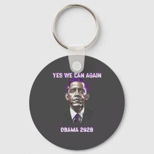 Yes, We, Can, President Obama 2028 Political Sayin Key Ring