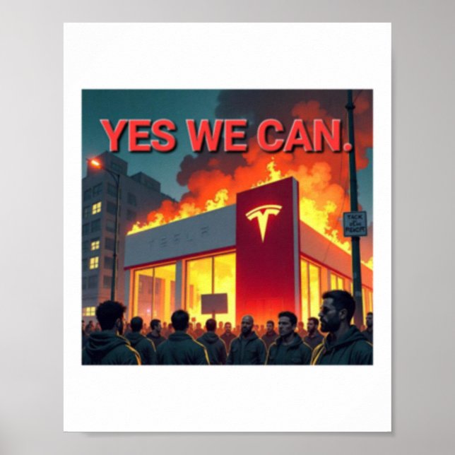 Yes We Can Sticker  Poster (Front)