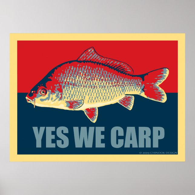 Yes We Carp poster (Front)