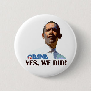 YES WE DID 6 CM ROUND BADGE