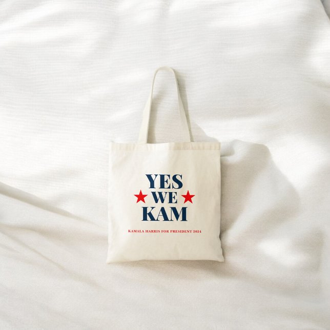 Yes We Kam Kamala Harris Tote Bag (Creator Uploaded)