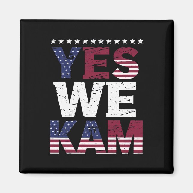 Yes We Kam Saying Quote Magnet (Front)