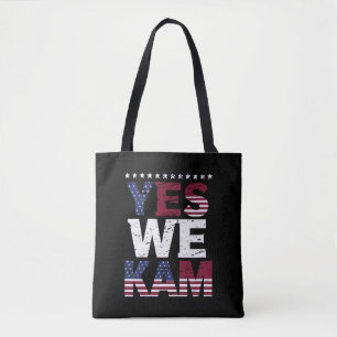 Yes We Kam Saying Quote Tote Bag