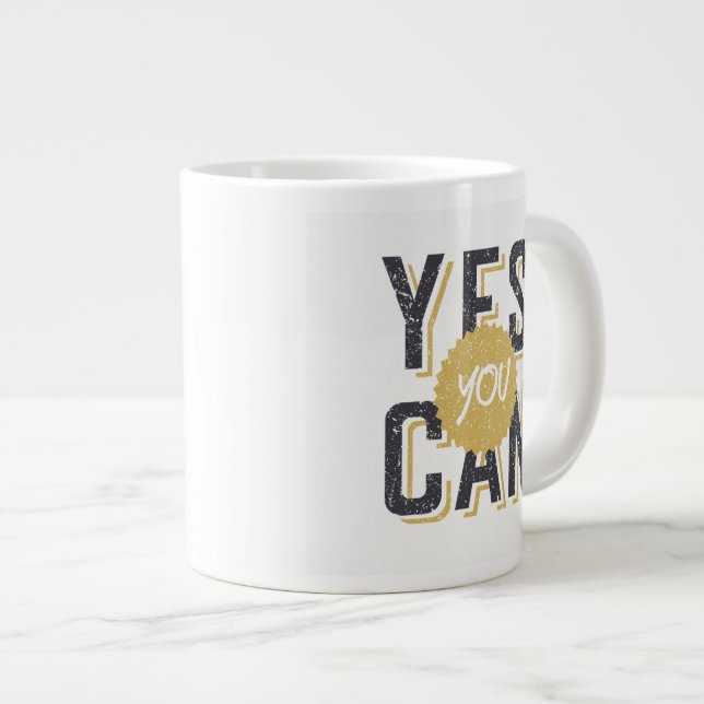 Yes You Can 3 Large Coffee Mug (Front Right)