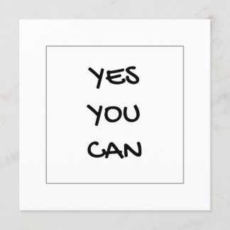 Yes You Can Encouragement Card