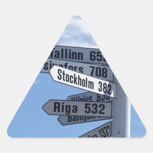 Yes, You Can Get There From Here Triangle Sticker (Front)