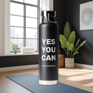 Yes You Can | Personalised Name Workout Gym  Water Bottle