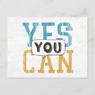 Yes You Can Postcard