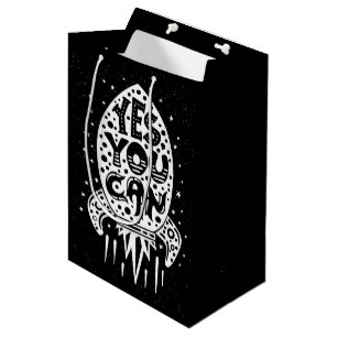 Yes You Can Rocketship Medium Gift Bag