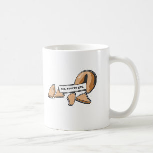 YES, YOU'RE GAY FORTUNE COOKIE COFFEE MUG