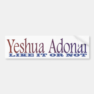 Yeshua Adonai Bumper Sticker