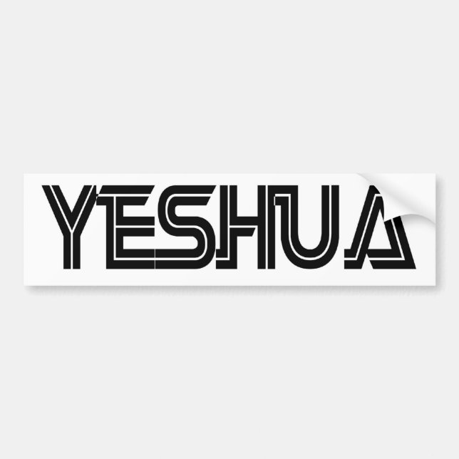 Yeshua Battlestar blanc Bumper Sticker (Front)