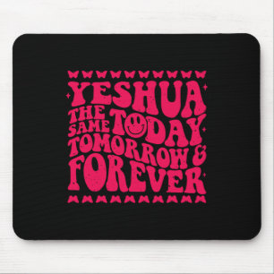 Yeshua Christian Fall Season Bible Verse Groovy Bu Mouse Pad