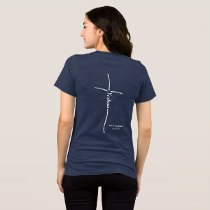 Yeshua Cross Messianic Believer Hebrew Torah Tri-Blend Shirt
