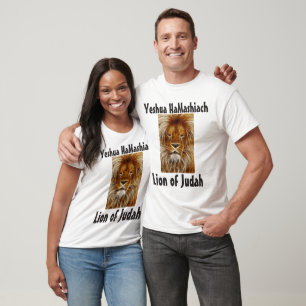Yeshua HaMashiach, LION OF JUDAH t-shirts