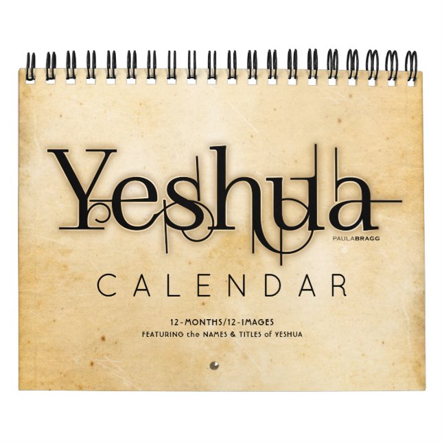 YESHUA Jesus Hebrew Jewish Name Christian Messiah Calendar (Cover)