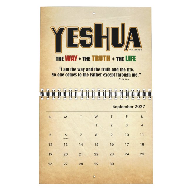 Yeshua Jesus Messianic Calendar (Sep 2027)
