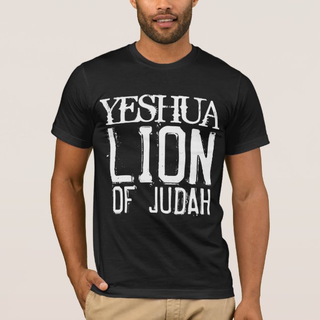YESHUA LION OF JUDAH CHRISTIAN JEWISH T-shirts (Front)