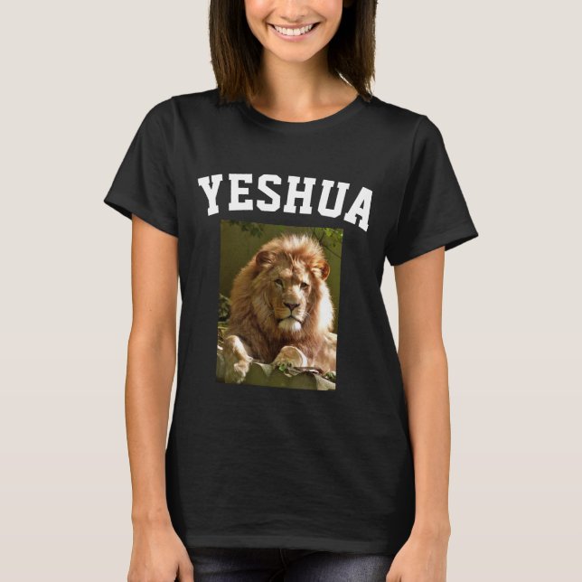 YESHUA LION OF JUDAH JESUS T-shirts (Front)