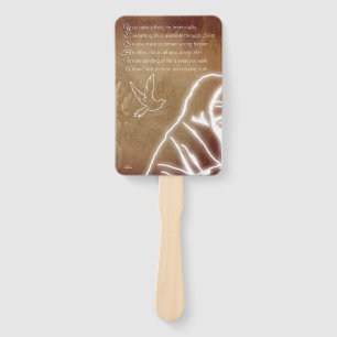 YESHUA Messiah Jesus Christ Christian Poem Hand Fan