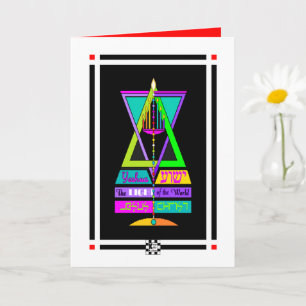 Yeshua, the Light of the world, Jesus Christ card