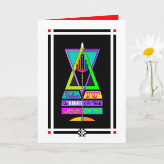 Yeshua, the Light of the world, Jesus Christ card