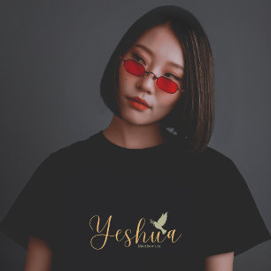 Yeshua with dove and scripture T-Shirt