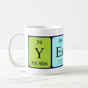 Yessica periodic table name mug