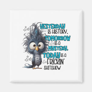 Yesterday Is A History Tomorrow Is A Mistery Today Magnet
