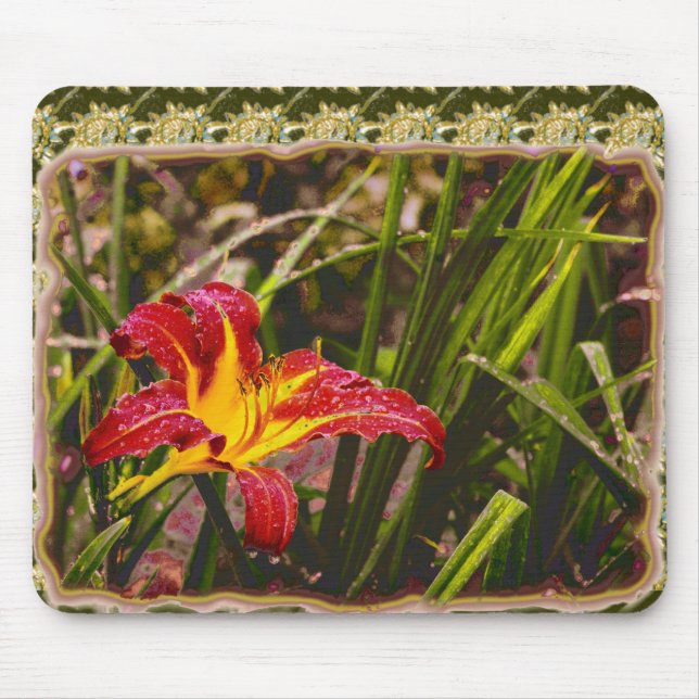 Yesterday Lily After The Rain Mouse Pad (Front)